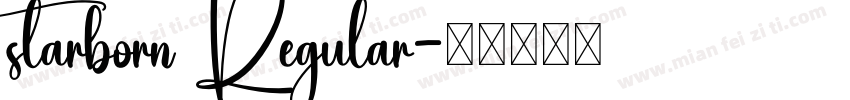starborn Regular字体转换
